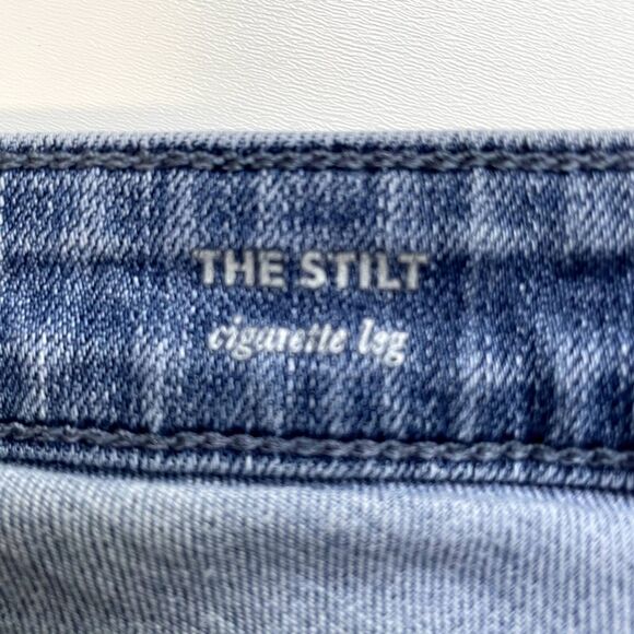 AG Adriano Goldscmied Mid Rise Jeans Stilt Cigarette Leg Ankle Length Denim 27 - Picture 4 of 10